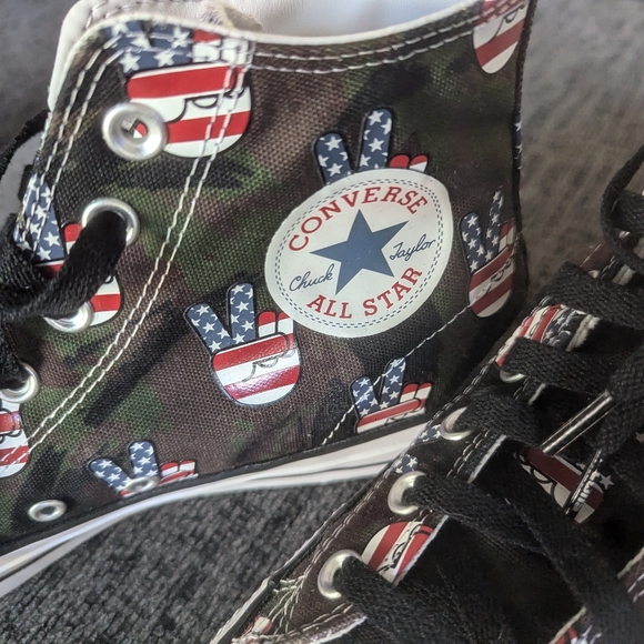 Converse CTAS Camo Peace ✌🏼 All Star High 10 - Picture 4 of 5